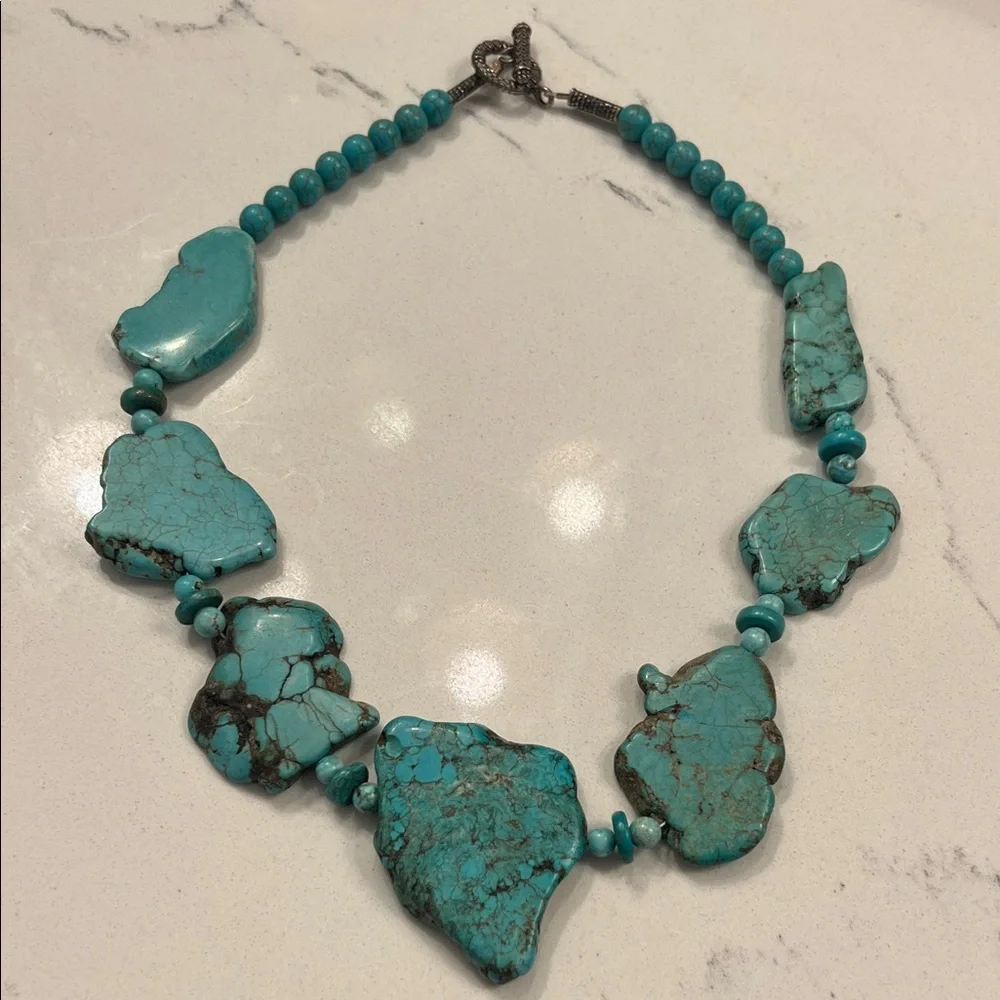 SOLD EBAY Turquoise Necklace Gorgeous - Picture 1 of 4